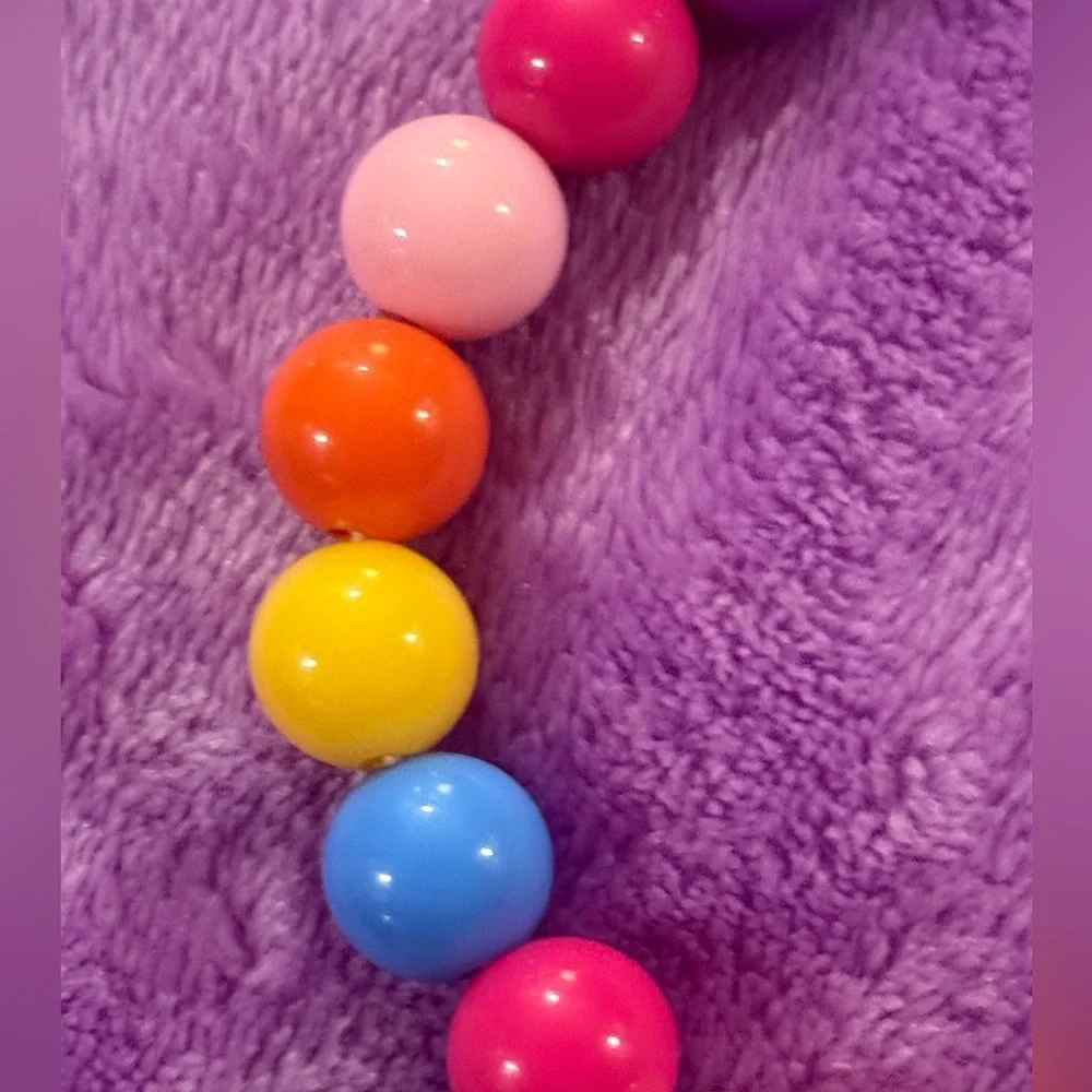 Colorful Beaded Kids Necklace! New w/o tags! Stretchable!
